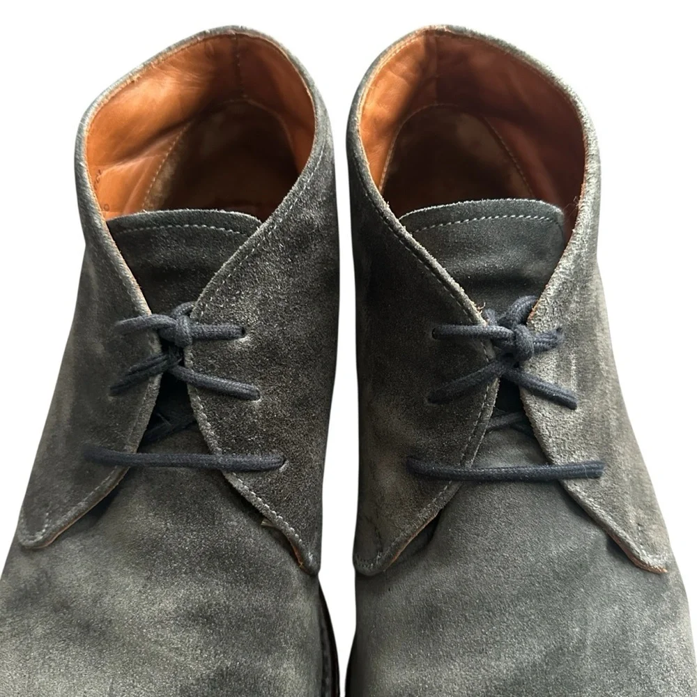 FRYE CHARCOAL SUEDE WESTON CHUKKA BOOTS SIZE 12